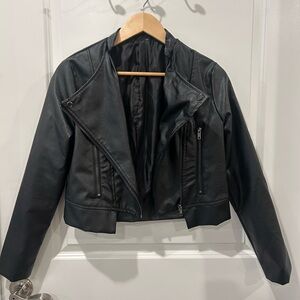 Stylish Faux Leather Jacket